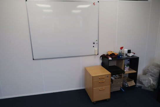 Whiteboard, skuffemodul, 4 stk. reoler uden indhold