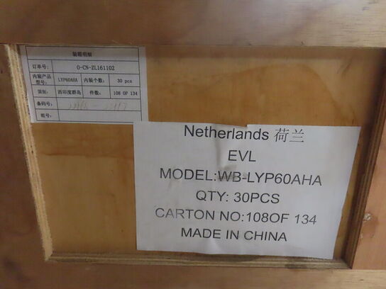 Kasse med 30 stk lithium ion batterier CALB