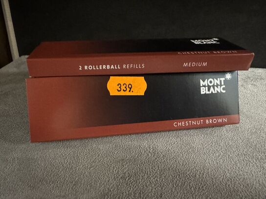 14 stk. Fyldepenne/rollerball Refill MONTBLANC CHESTNUT BROWN