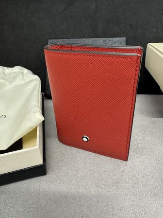 Læderpung 4cc MONTBLANC CORAL