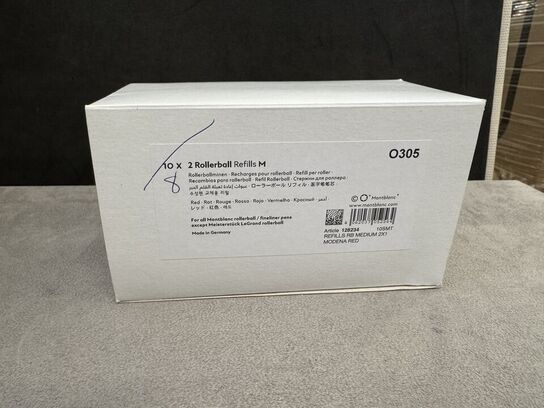 16 stk. Fyldepenne/Rollerball System Refill MONTBLANC MODENA RED