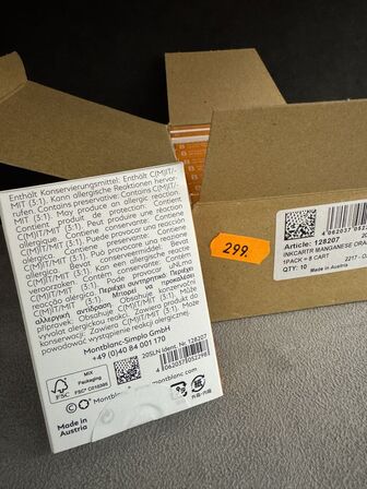 80 stk. Blækpatroner MONTBLANC MANGANESE ORANGE