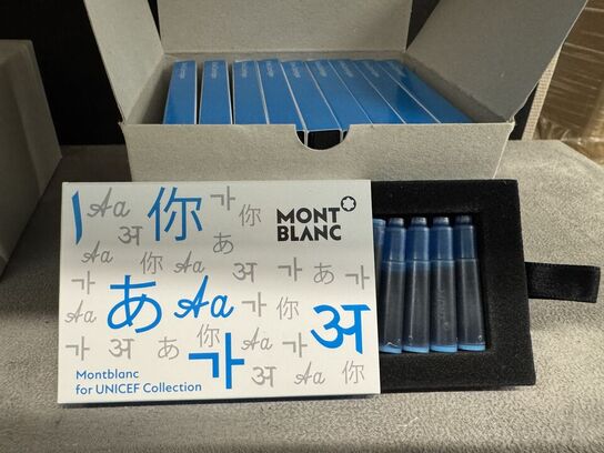 80 stk. Blækpatroner MONTBLANC UNICEF BLUE