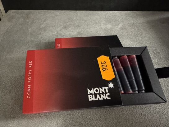 16 stk. Blækpatroner MONTBLANC CORN POPPY RED