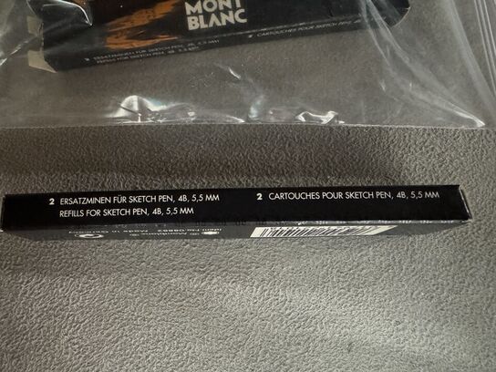 8 stk. Sketch pen Refill MONTBLANC GRAFIT 5,5 MM.