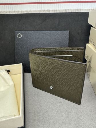 Læderpung 6cc MONTBLANC KHAKI