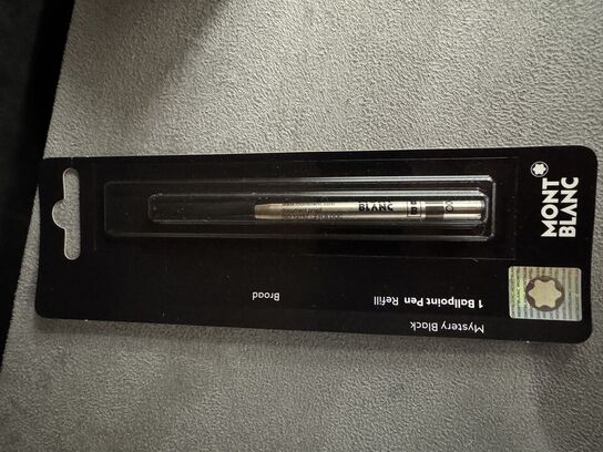 4 stk. Fyldepenne/Ballpoint Refill MONTBLANC MYSTERY BLACK