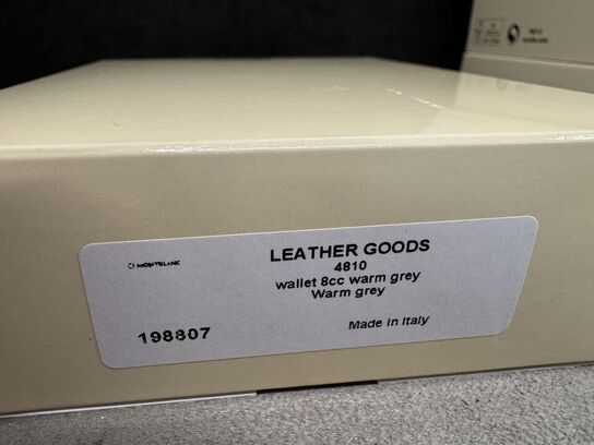 Læderpung 8cc MONTBLANC WARM GREY