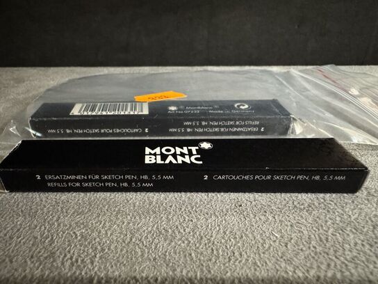 4 stk. Sketch pen Refill MONTBLANC GRAFIT 5,5 MM.