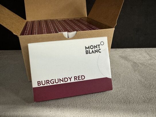 80 stk. Blækpatroner MONTBLANC BURGUNDY RED