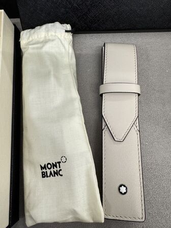Pen Pouch læder MONTBLANC CLOUDY BEIGE