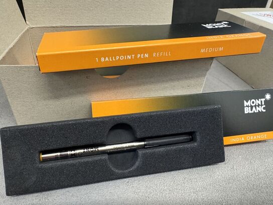 6 stk. Fyldepenne/Ballpoint Refill MONTBLANC INDIA ORANGE