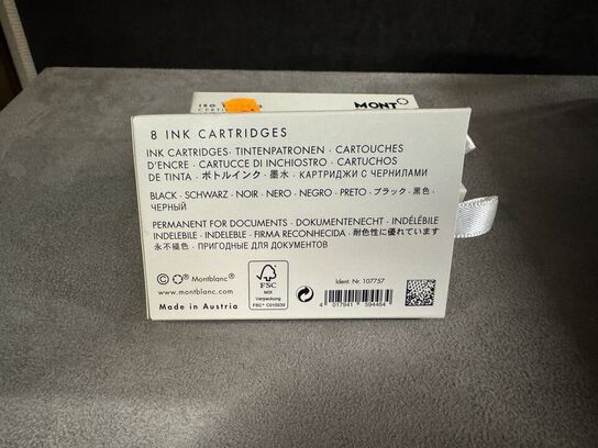 40 stk. Blækpatroner MONTBLANC BLACK