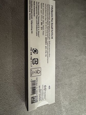 3 stk. Fyldepenne/Ballpoint small Refill MONTBLANC MYSTERY BLACK