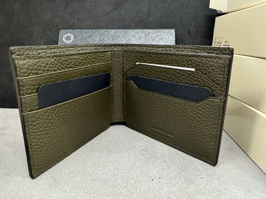 Læderpung 6cc MONTBLANC KHAKI
