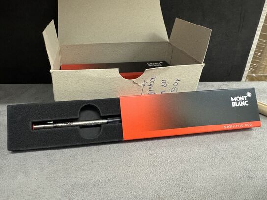 6 stk. Fyldepenne/Ballpoint Refill MONTBLANC NIGHTFIRE RED