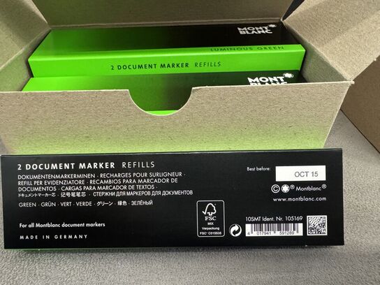 20 stk. Document marker MONTBLANC LUMINOUS GREEN