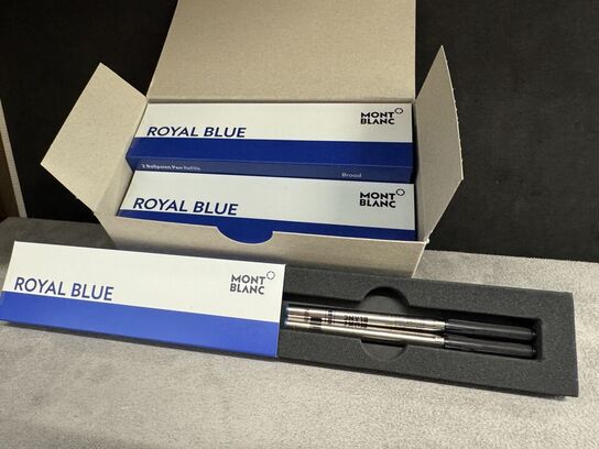 20 stk. Fyldepenne/Ballpoint Refill MONTBLANC ROYAL BLUE