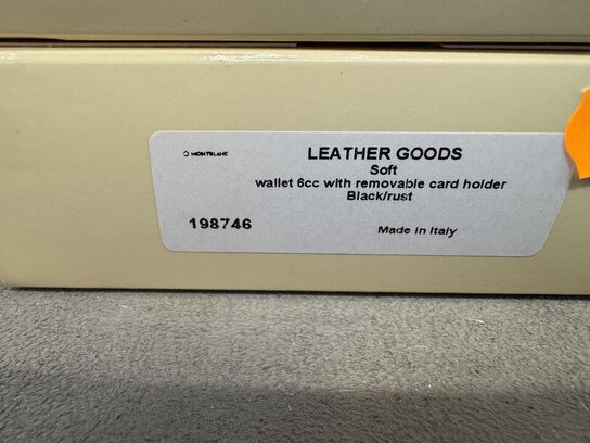 Læderpung 6cc MONTBLANC BLACK/RUST