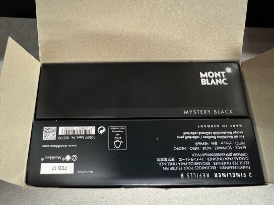 20 stk. Fyldepenne/Fineliner Refill MONTBLANC MYSTERY BLACK