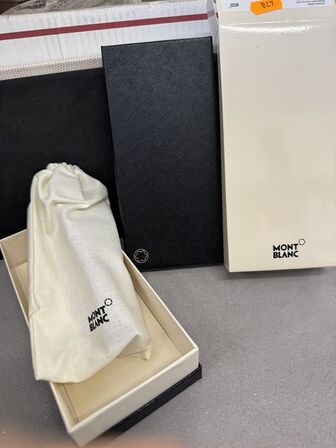 Pen Pouch læder MONTBLANC LIGHT BRICK