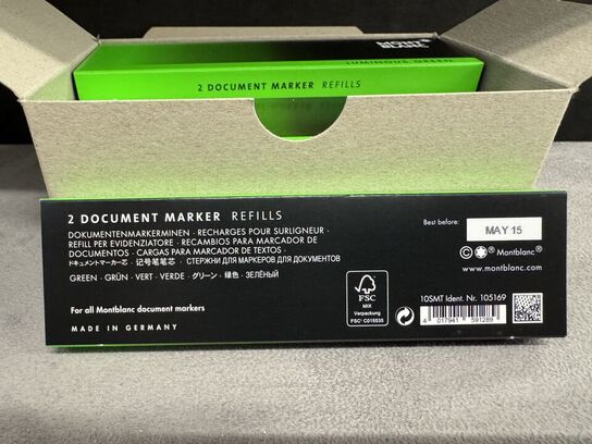 20 stk. Document Marker Refill MONTBLANC LUMINOUS GREEN
