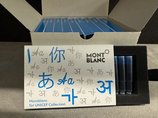 80 stk. Blækpatroner MONTBLANC UNICEF BLUE