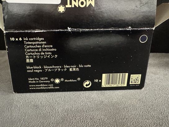 60 stk. Blækpatroner  MONTBLANC BLUE-BLACK