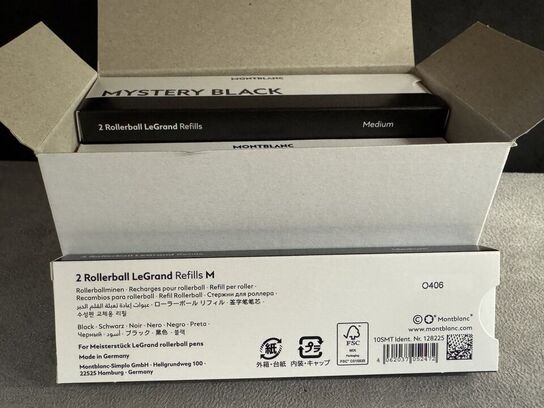 20 stk. Fyldepenne/Rollerball LeGrand Refill MONTBLANC MYSTERY BLACK