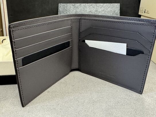 Læderpung 8cc MONTBLANC WARM GREY