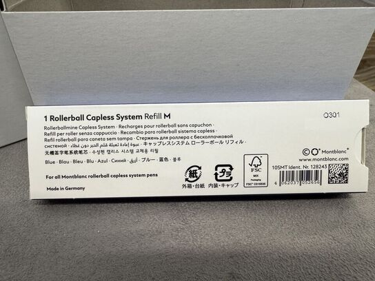 5 stk. Fyldepenne/Rollerball Refill MONTBLANC ROYAL BLUE