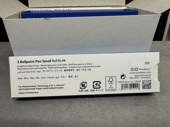 30 stk. Fyldepenne/Ballpoint Small refill MONTBLANC ROYAL BLUE