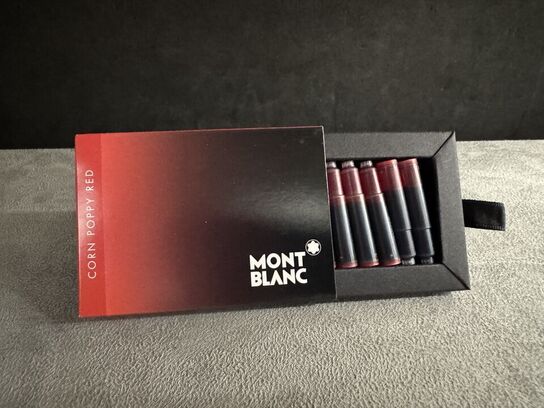 24 stk. Blækpatroner MONTBLANC CORN POPPY RED