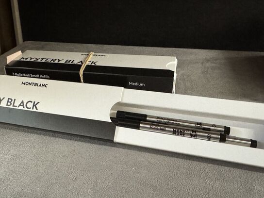 12 stk. Fyldepenne/Rollerball Small Refill MONTBLANC MYSTERY BLACK