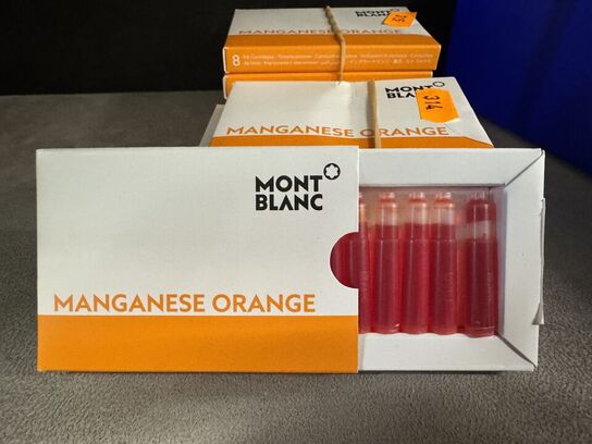 40 stk. Blækpatroner MONTBLANC MANGANESE ORANGE