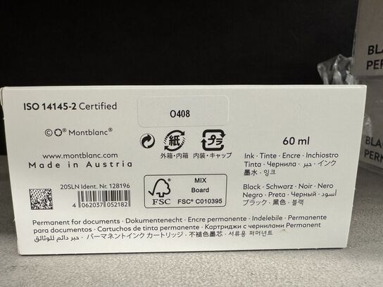 60 ml. Blæk MONTBLANC BLACK