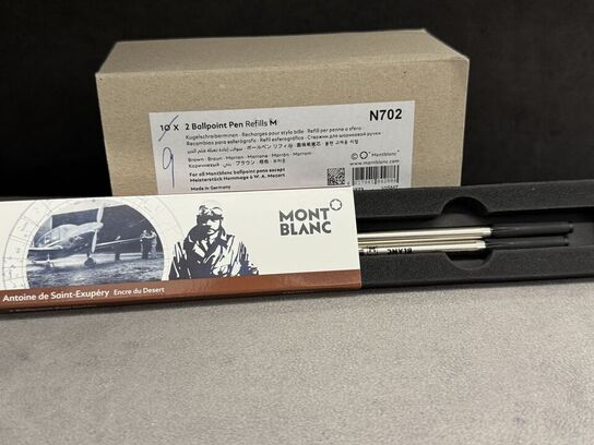 18 stk. Fyldepenne/Ballpoint Refill MONTBLANC BROWN