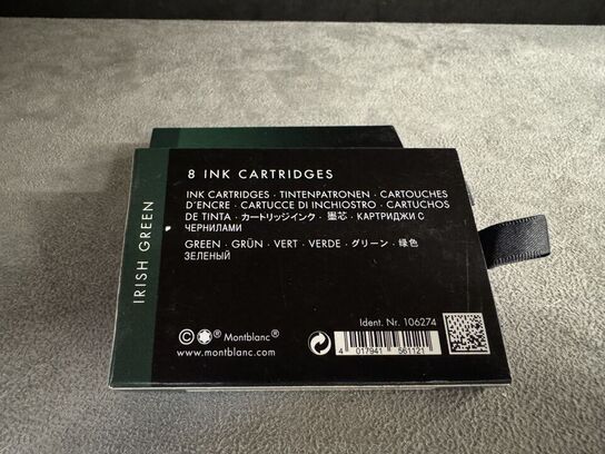 16 stk. Blækpatroner MONTBLANC IRISH GREEN