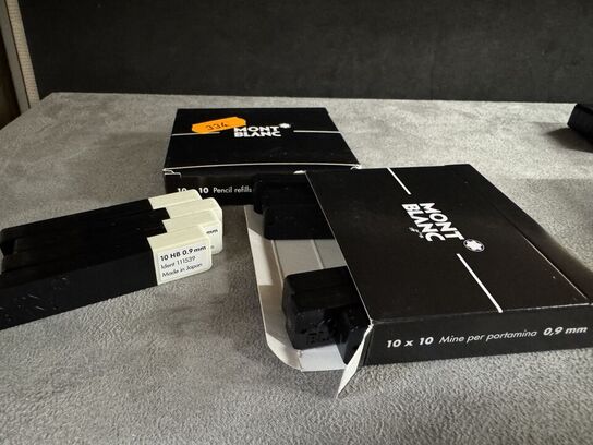 200 stk. Pencil Refill MONTBLANC GRAFIT 0,9 MM.