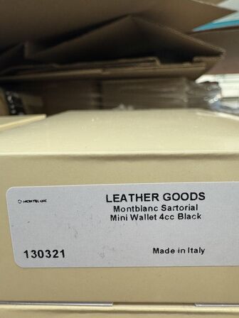 Læderpung 4cc MONTBLANC BLACK