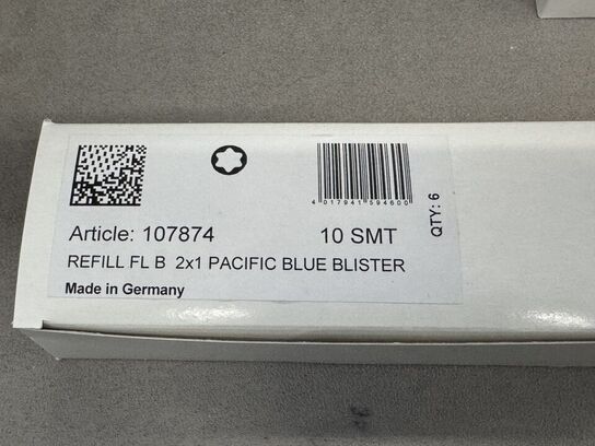 12 stk. Fyldepenne/Fineliner Refill MONTBLANC PACIFIC BLUE