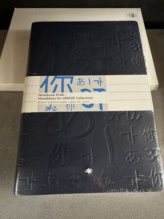 4 stk. Notebook MONTBLANC UNICEF BLUE