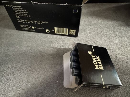 60 stk. Blækpatroner  MONTBLANC BLUE-BLACK