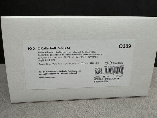 20 stk. Fyldepenne/Rollerball Refill MONTBLANC IRISH GREEN