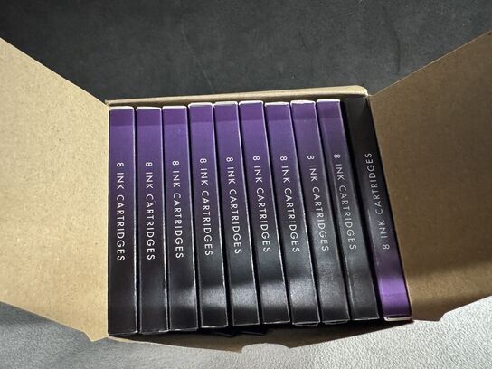 80 stk. Blækpatroner MONTBLANC LAVENDER PURPLE