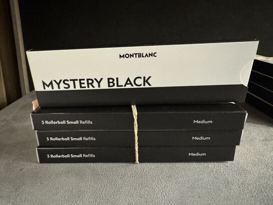 12 stk. Fyldepenne/Rollerball Small Refill MONTBLANC MYSTERY BLACK