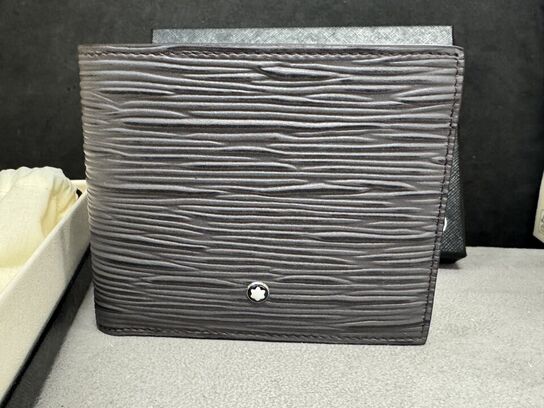 Læderpung 8cc MONTBLANC WARM GREY