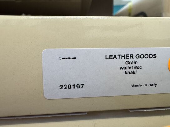 Læderpung 6cc MONTBLANC KHAKI