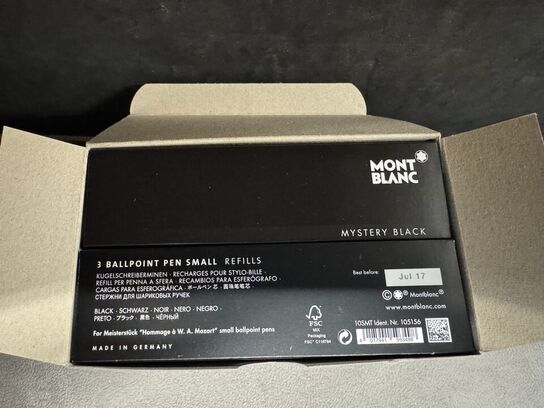 30 stk. Fyldepenne/Ballpoint Small refill MONTBLANC MYSTERY BLACK