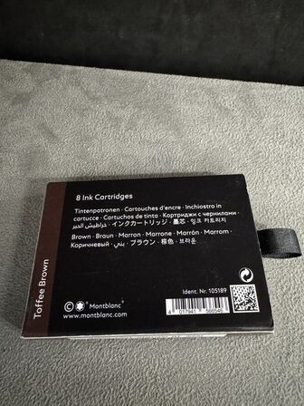 8 stk. Blækpatroner MONTBLANC TOFFEE BROWN